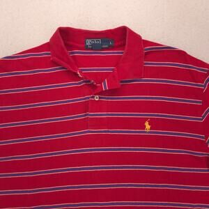 Polo by Ralph Lauren Short Sleeve Collared Polo Shirt Mens Size Large L Red
